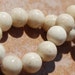 Fossil Beads 12mm Round in Natural -8 fossil beads