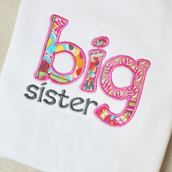 Instant Download . Big Sister Lower Case Applique by FreckledFonts