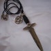 Athame / Dagger and Pentacle Pendant / Necklace