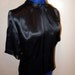 ART DECO--Gorgeous 1930s 1940s Heavy Liquid Satin Blouse by The Opera--M,L