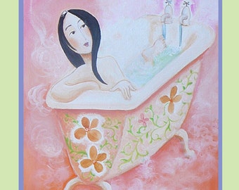 Contemporary Bathroom Art Prints peach bathroom art | etsy Contemporary Bathroom Art Prints peach bathroom art | etsy