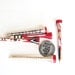 Father's Day gift gift golf - Golf ball marker golf tees - red black white graphic