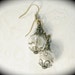 A Dream is a Wish Your Heart Makes - Dandelion Earrings Sealed Beads Make a Wish Glass Orb Globe Earrings