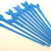 Vintage Swizzle Sticks Drink Stir Barware Amtrak Train Blue Coffee