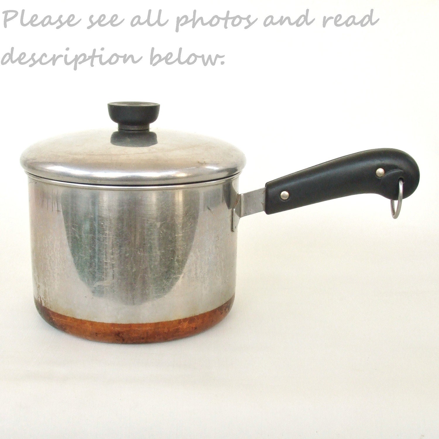 Revere Ware Cookware 3 qt Pan Copper Clad by LaurasLastDitch