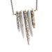 Long necklace: tribal necklace, stone spike necklace, ethnic jewelry, white howlite necklace