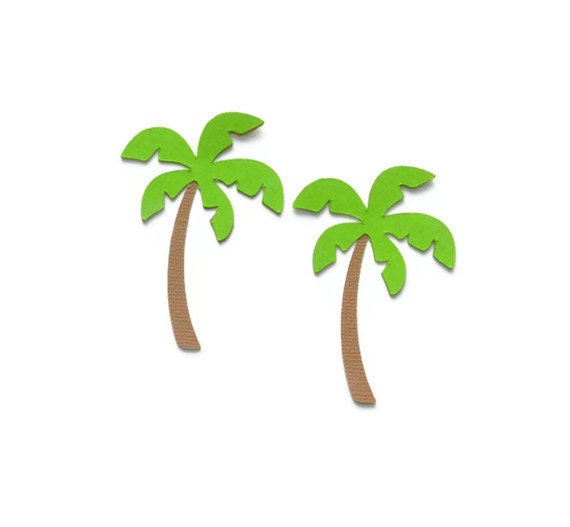 Items similar to Palm tree die cuts set of 4 (2 in.) you choose