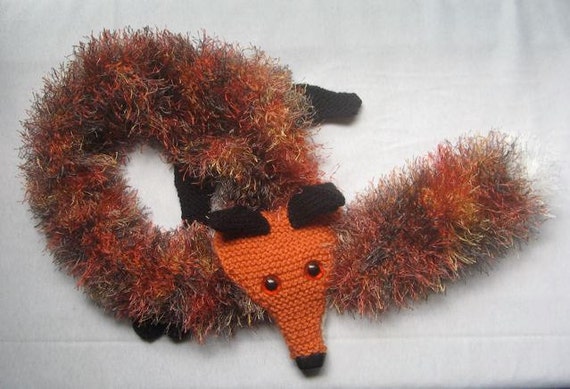 Fox Scarf KNITTING PATTERN pdf file by automatic download