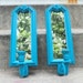 Peacock Blue Mirrored Wall Sconce Set