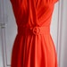 Vintage 70s Sexy Red Cocktail Dress- S/M