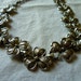 Vintage 60s Silver Clover Necklace