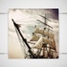 Peter Pan Pirate Ship Photography - 5x5 photograph print - Fantasy fairy tale nursery children's room sinister Gothic 'Pirates' Life For Me'