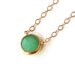 Pastel Green Pendant Necklace Gold