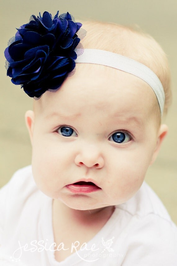 Baby Headband Navy Headband