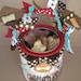 Personalized Dog Treat Container, Gift Packaging/ Altered Paint Can/ Feed me Now