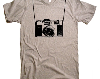 Camera with Printed Straps T-Shirt Funny Camera T Shirt Gifts For Photographers Shoot Pictures Funny Tshirts Mens T-Shirts Womens Gifts Tees