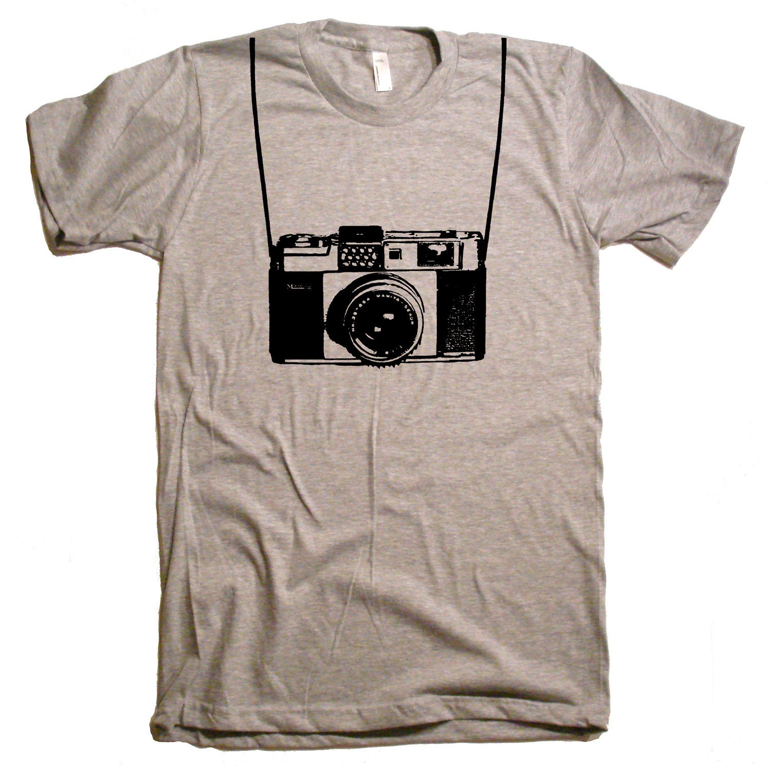 Camera with Printed Straps T-Shirt Funny Shirts Camera Shirt