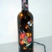 Elegant Tulips Recycled Wine Bottle Accent Lamp/Light-Great Gift Idea