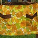 SALE Vintage KITCHEN APRON Fall Floral Half Style Earthy Colors