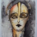 Watercolor "Metropolis" Inspired Movie Portrait