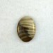 Polish Flint oval designer cabochon. hand cut and polished. "Wings in Flight" OOAK 22x31