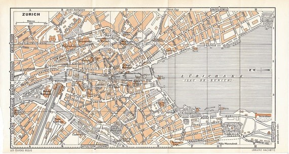 Street map Zurich Switzerland 25