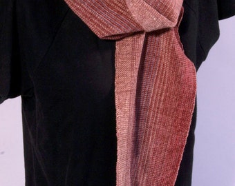 Chenille handwoven scarf