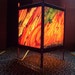 Abstract Paintings Japanese Shoji Accent Lamp