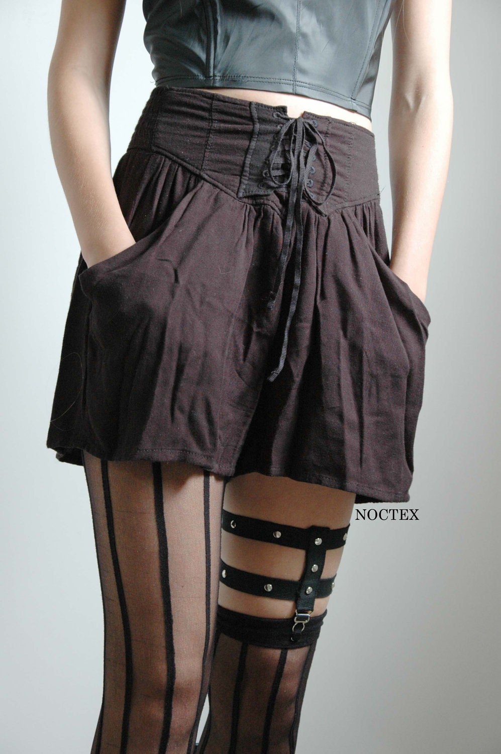 Gladiator Thigh Sock Garter One Piece Made to Order