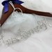 SALE Wedding Dress Hanger with Monogram or Heart Charm and Ribbon, Custom Hanger, Name Hanger, Wedding Gift