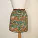 Handmade flower garden cats kitten floral high waisted skirt