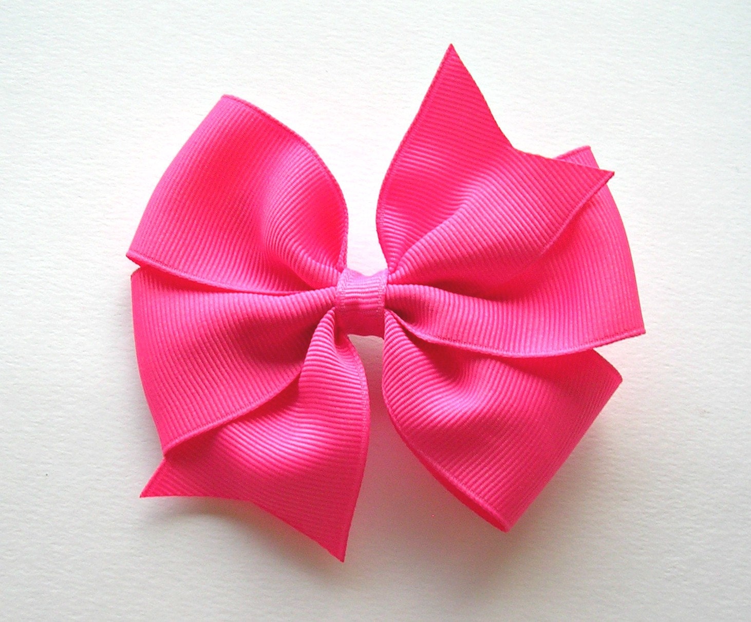 Hot Pink Hair Bow 4 or 5 Large Pinwheel Bow by simpledesignbows