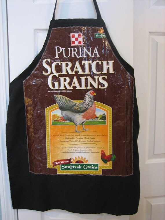 Apron Waterproof Recycled Chicken Feed Bag by FarmtownTotes