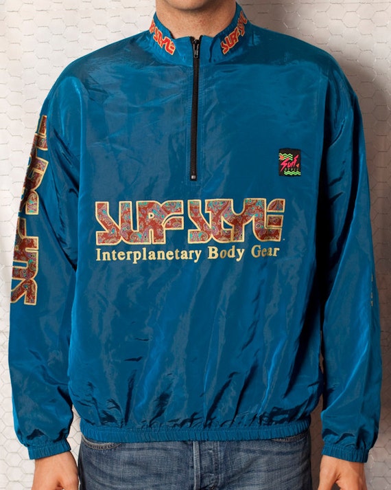 Awesome Attack SURF STYLE Windbreaker By GreatWhiteVintage   Il 570xN.339390869 