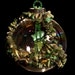 Life in a Fish Bowl hand beaded Christmas ornament wrap 2.5" bulb