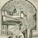 Antique art print, THE FOREST of Nerves Within Us print, 1930s, vintage, art print Illustration, paper, decor, wall, candle art
