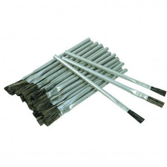 FLUX BRUSHES Set of 10 Brushes Great for Flux Glue Oil Soldering
