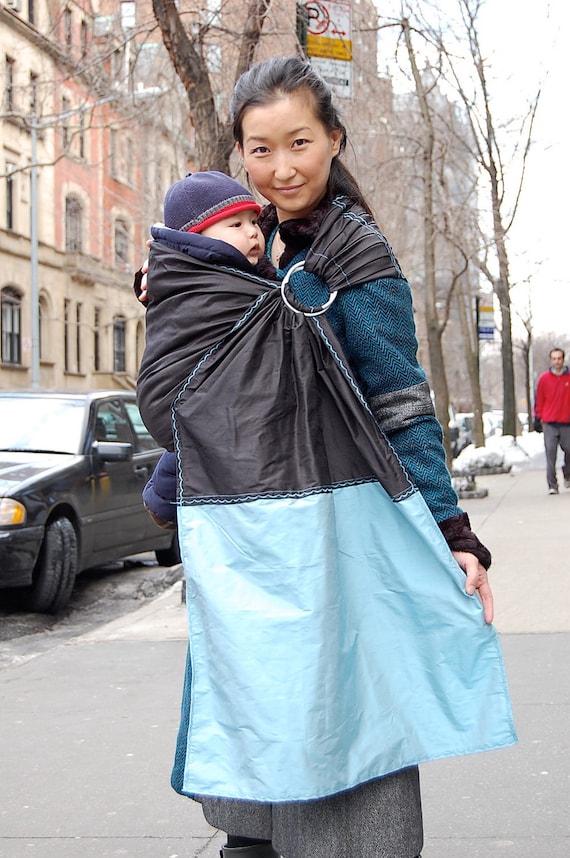Items similar to FREE SHIPPING. Ring Sling. Baby Carrier. Japanese Dupioni Slik Sling. Pleated
