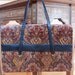 Paisley Bag 1960s/ La France Purse/ Mad Men/ Top Handle/ Reds/ Statement/ Mod/ Velvet/ Mid Century/ Retro