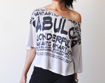 Veg Peace Top: FABULOUS Loose Top (Size M / L)
