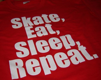 Longboard Skateboard Shirt Skate Eat Sleep Repeat Longboard Skateboard gift for men women teens boys and girls