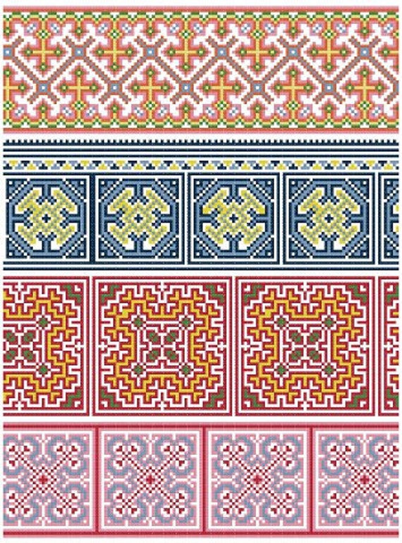 Borders - Online Cross Stitch Patterns -  www.Crosstitch.com