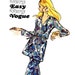 60s Mod Very Easy Vintage Vogue 7772 Sewing Pattern V Neck Top and Pants Bust 38 MIssing Facing Piece