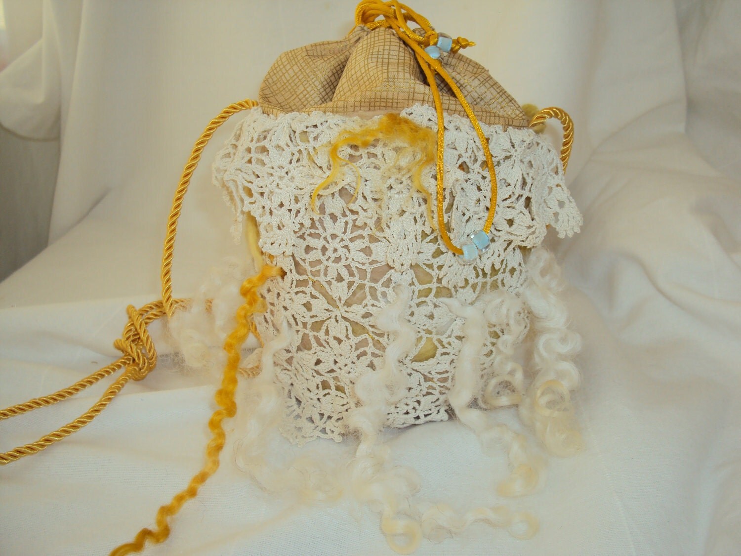 Bride Purse / Wedding Pouch / Wedding Purse / Ivory & Gold