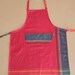 Kids Apron, Kikoy Apron in Hot Pink, Child Medium