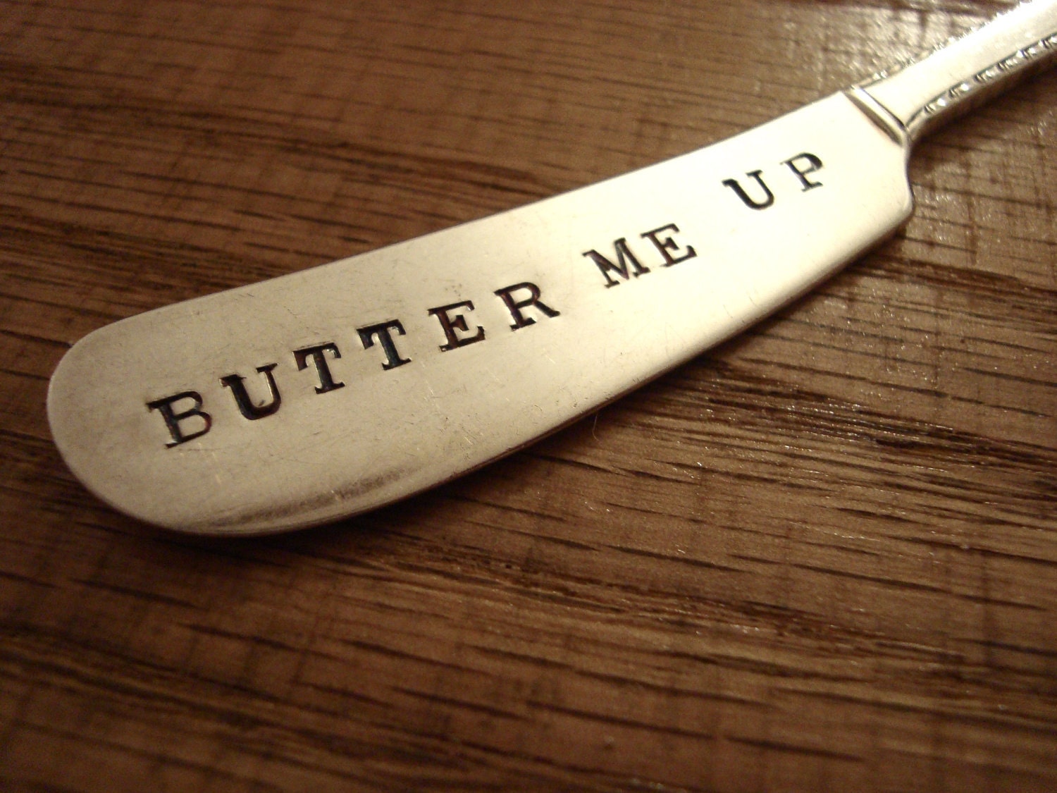 Butter Me Up Hand Stamped Butter Spreader for the kitchen