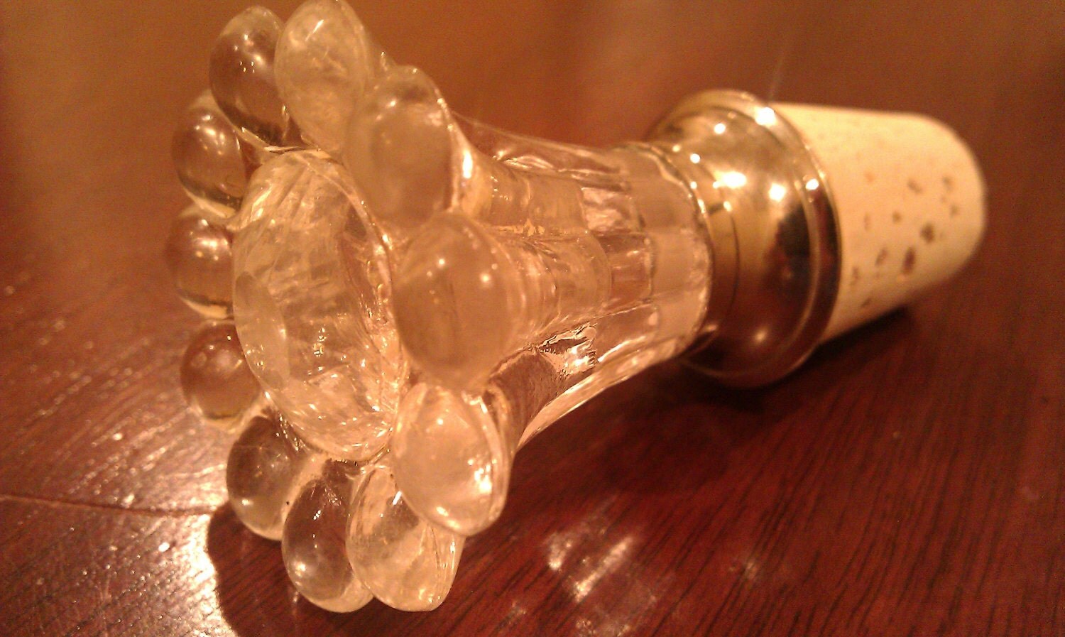 Flower Knob Wine Stopper by ShelbyLo on Etsy