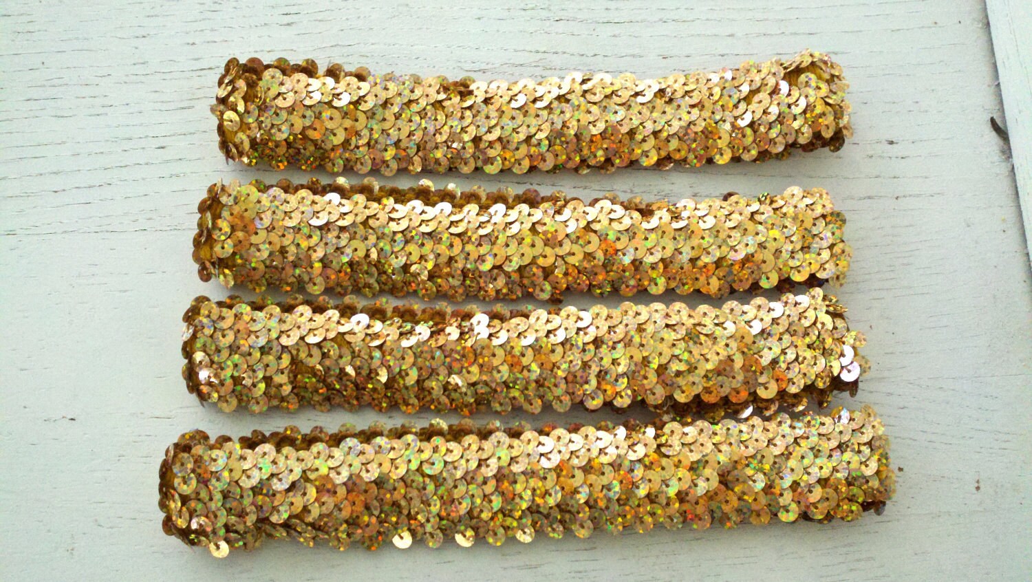 Gold Sequin HeadbandGold Sequin Dance Headband by MartiMaginnis