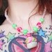 Green Cupcake Spiral Hemp Necklace