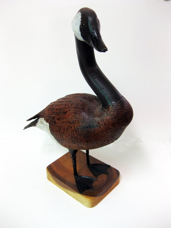 Canadian Goose Wood Carving